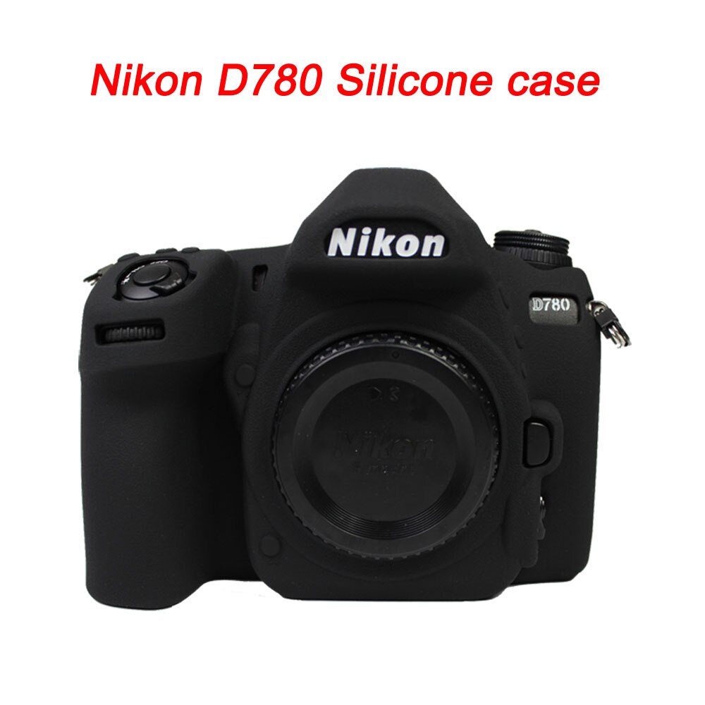 DSLR camera bag Nikon D780 Silicone Cover Camera Case Skin For Nikon D7500 Camera Rubber Body Cover: D780-Black