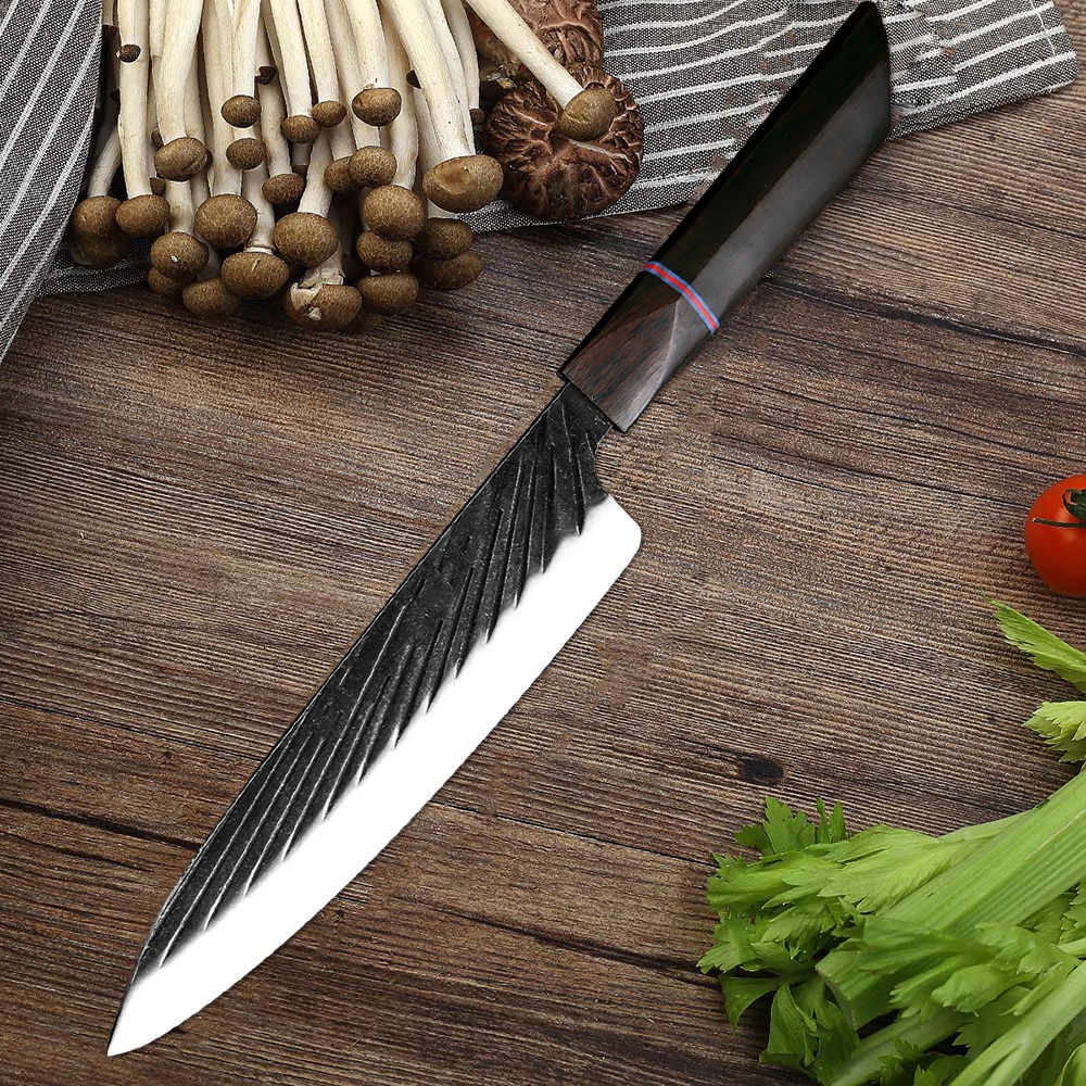 XITUO Chef Knife 440C Steel Handmade Forged Japanese Kitchen Knife Set Sharp Cleaver Kiritsuke Santoku Gyuto Knife Cooking Tools