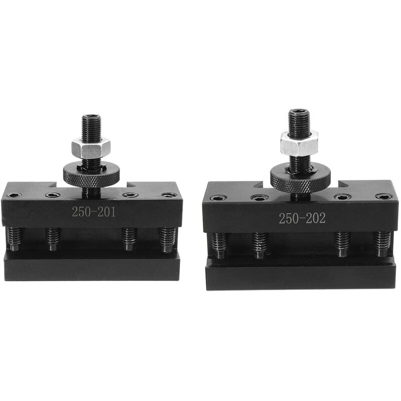 2 stk hurtigskift cnc dreiebenk verktøy stolpe dreie vendt holder holder til dreiebenk verktøy -250-201 &amp; 250-202: misligholde tittel