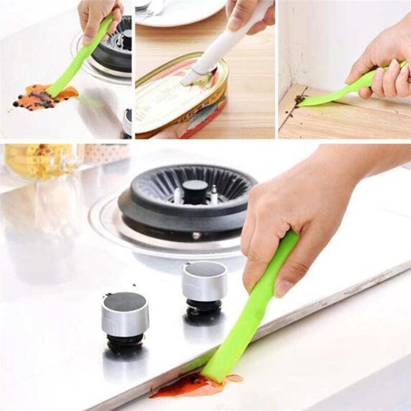 Multi-function Kitchen Baking Tool Scraper Oil Plate Scraping Oil Scraper Cleaning Tool Kitchen 1Pc Soft Scraper