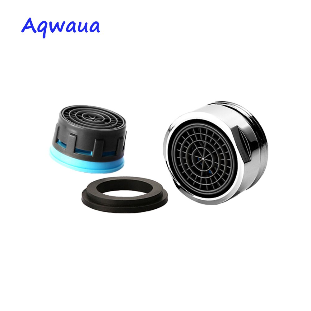 Aqwaua robinet économiseur d'eau aérateur 24MM | Fil mâle, 8L/Min buse de grue, bec d'fixation, bouillonnant robinet, filtre accessoires de salle de bains