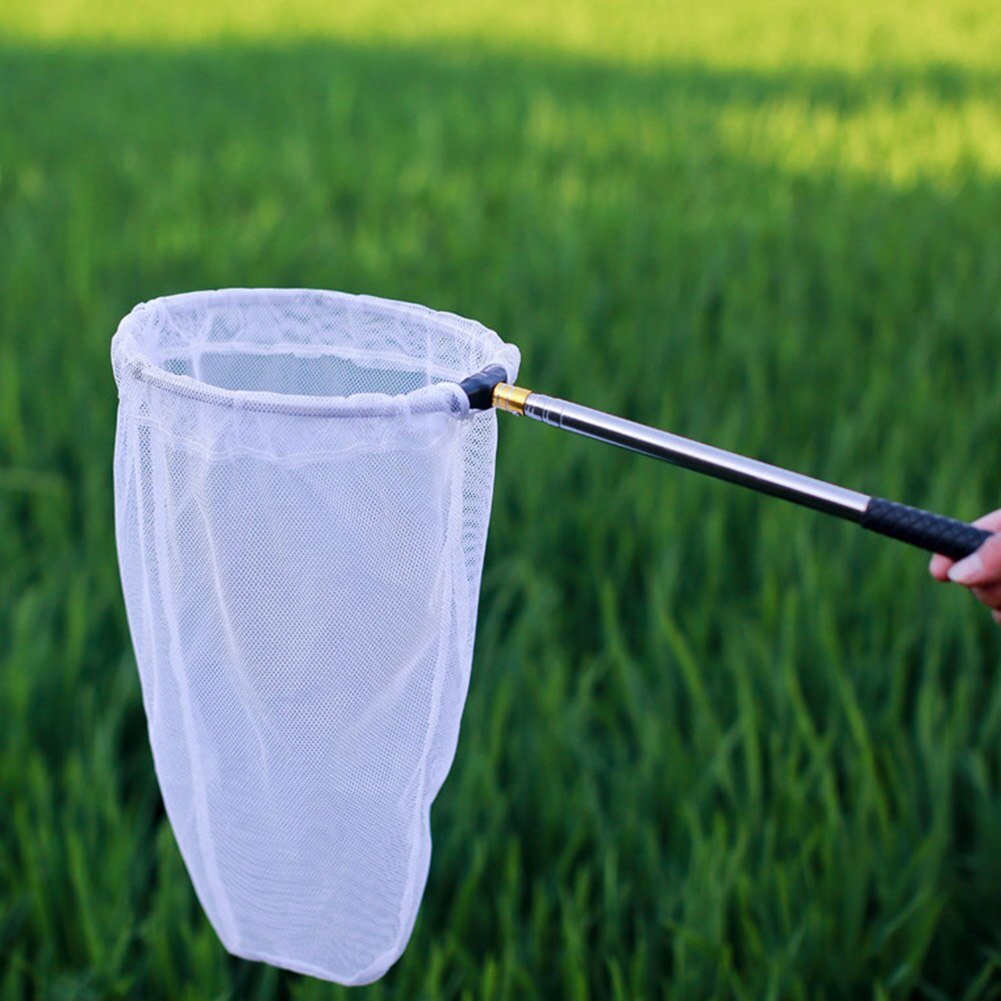 Opvouwbare Visnet Rvs Telescopische Insect Vlinder Dragonfly Netten Kikkervisje Vis Netwerk Outdoor Fun Speelgoed