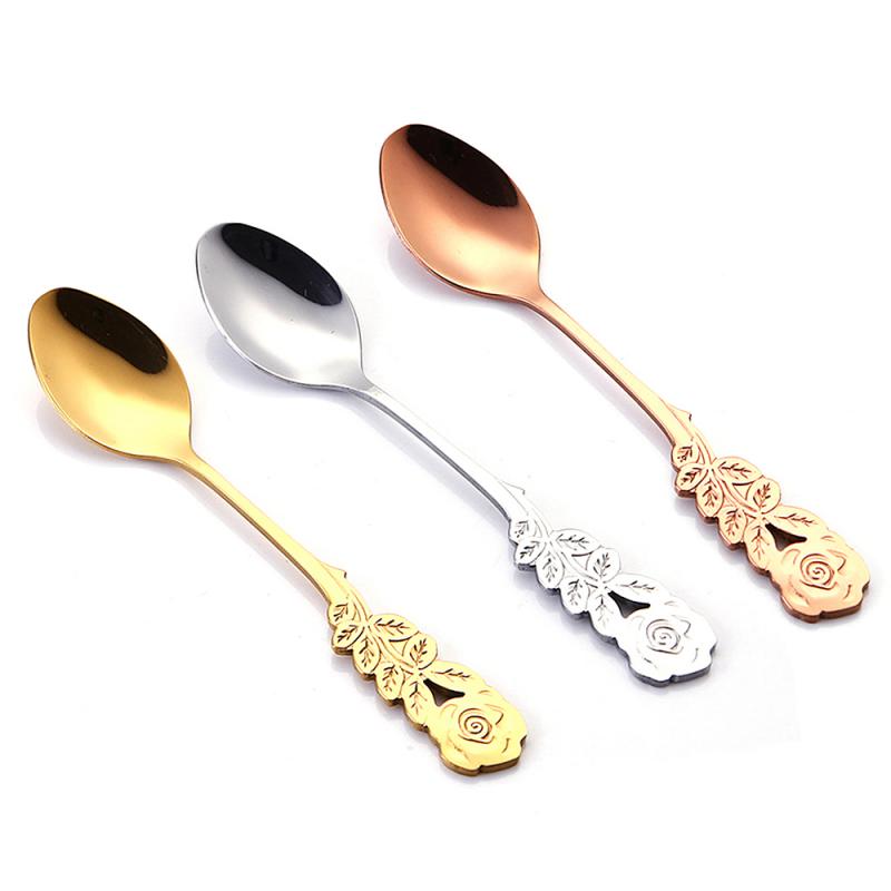 1PC Mermaid Shape Stainless Steel Spoon Stirring Coffee Spoon Tea Stirring Spoon For Home Kitchen Tableware Accessories