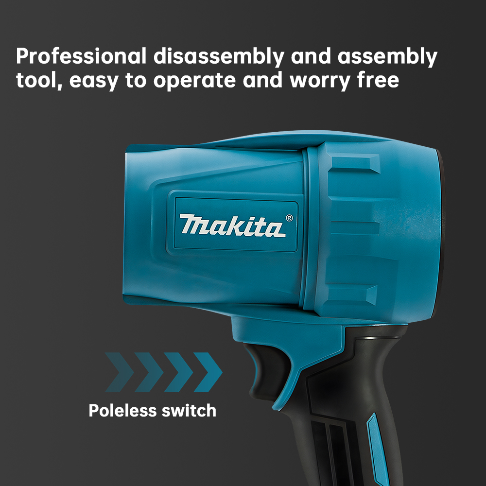 Makita Gewelddadige Blower 30000 RPM Turbo Jet Fan 18 V Elektrische Air Duster windsnelheid Turbo Oplaadbaar met Licht Auto Cleanin