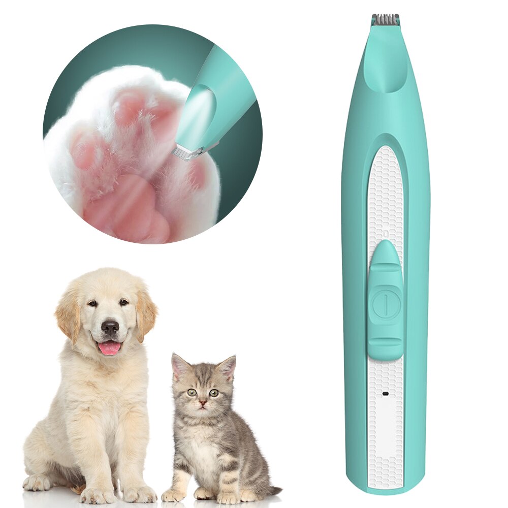 Hund Katze Fuß Haar Trimmer Hundesalon Werkzeug Elektrischen Haar Haarschneidemaschine Rasieren Trimmen Haarschneidemaschine Rasierer Haustier Fuß Haar Schere Klinge: Grün