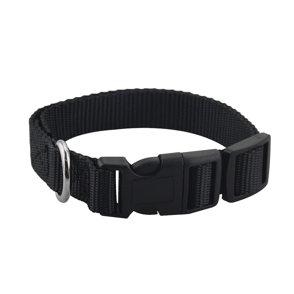 Fast svart husdjurshalsband matchat med tkstar original gps husdjurstracker  tk911 bästa justerbara krage för katter/hundar/husdjur