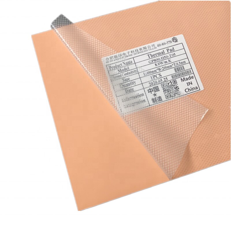 High thermal conductivity silicon sheet patch CPU graphics chip north - south bridge insulation gasket self - adhesive