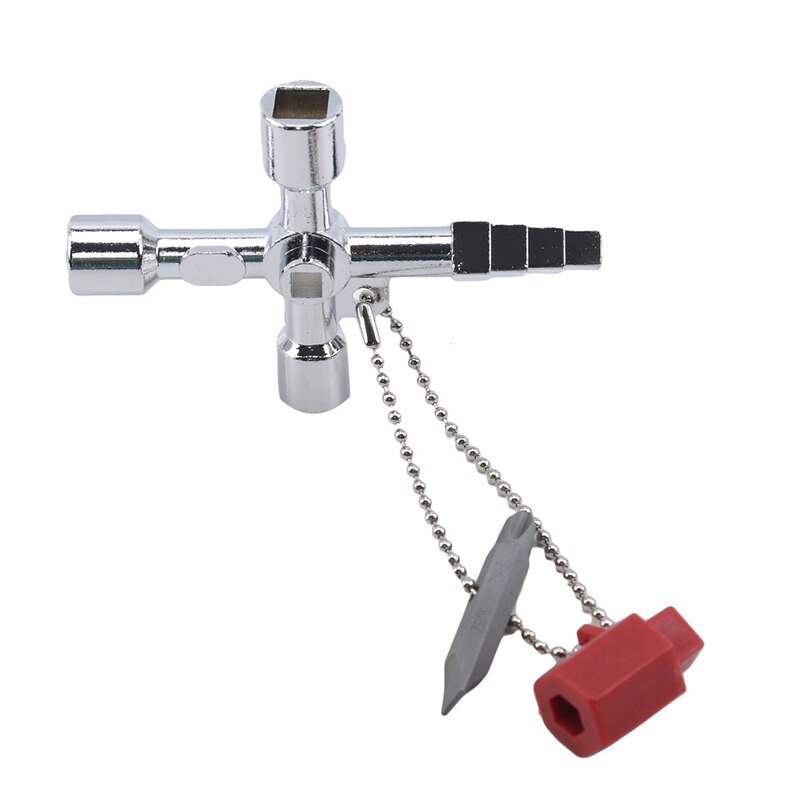 Multifunction 6 Ways Universal Wrench Key Plumber Keys For Gas Electric Meter Cabinets Bleed Radiators