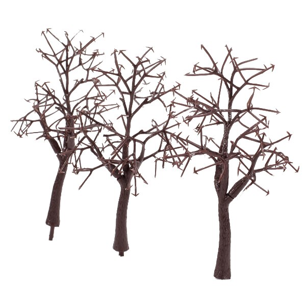 10x Model Trees Mixed, Diorama Models, Model Railway Scenery,