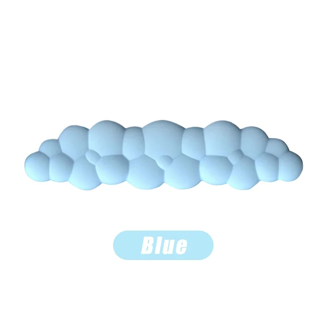 Tastatur-Cloud-Handgelenkauflage mit Memory-Schaum-Handgelenkstütze/Kissen aus weichem Leder zum einfachen Tippen und zur Schmerzlinderung im Büro: royal blue
