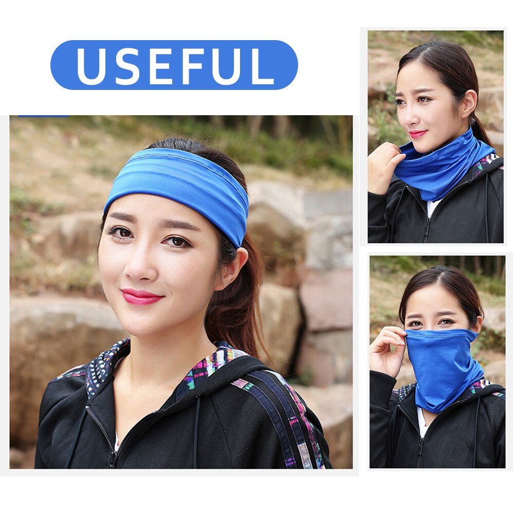 Magic Headband Breathable Neck Gaiter Warmer Tube Scarf Dustproof Face Cover Shield Bandana Hat for Men Women