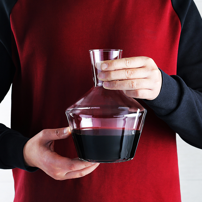 JINYOUJIA Zalto Stil 1450 ml Axium-Dekanter von höchster , bleifreier, handgefertigter Kristall, perfekter makelloser Weindekanter