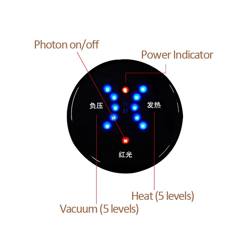 Vacuum Body Massage Machine Rechargeable Lymphatic Drainage Back Arm Leg Neck Massager Cupping Therapy Health Care Heat Device