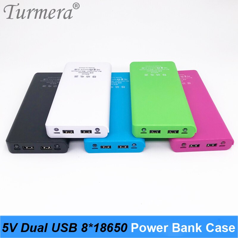 корпус для повербанка 5V Dual USB 8*18650 Power Bank Battery Box Mobile Phone Charger DIY Shell Case Suggest