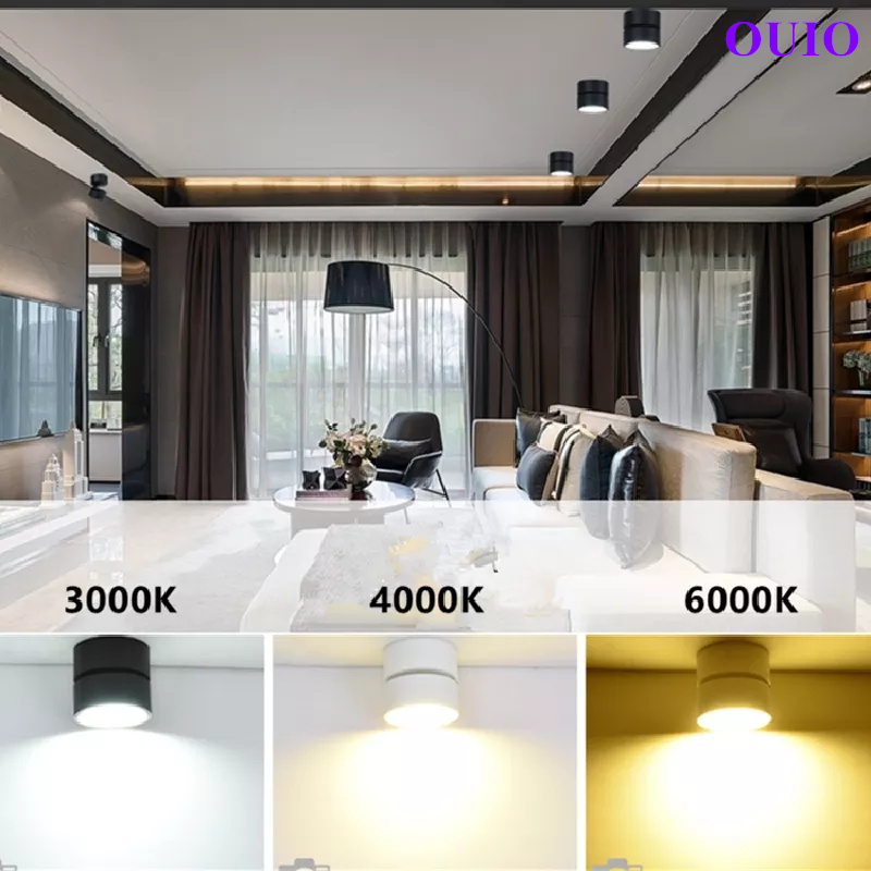 Luz descendente LED giratoria plegable regulable 12W15W20W/24W30W40W foco de techo de alta potencia SMD 5730 Chip AC85 ~ 265V lámpara de techo