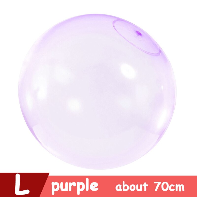 XL L M S Inflatable Soft Water FilIed Bubble Ball Blow up Summer Outdoor Fun Games For Party Pool Bath Ballon Toys Playball: L Purple about 70cm