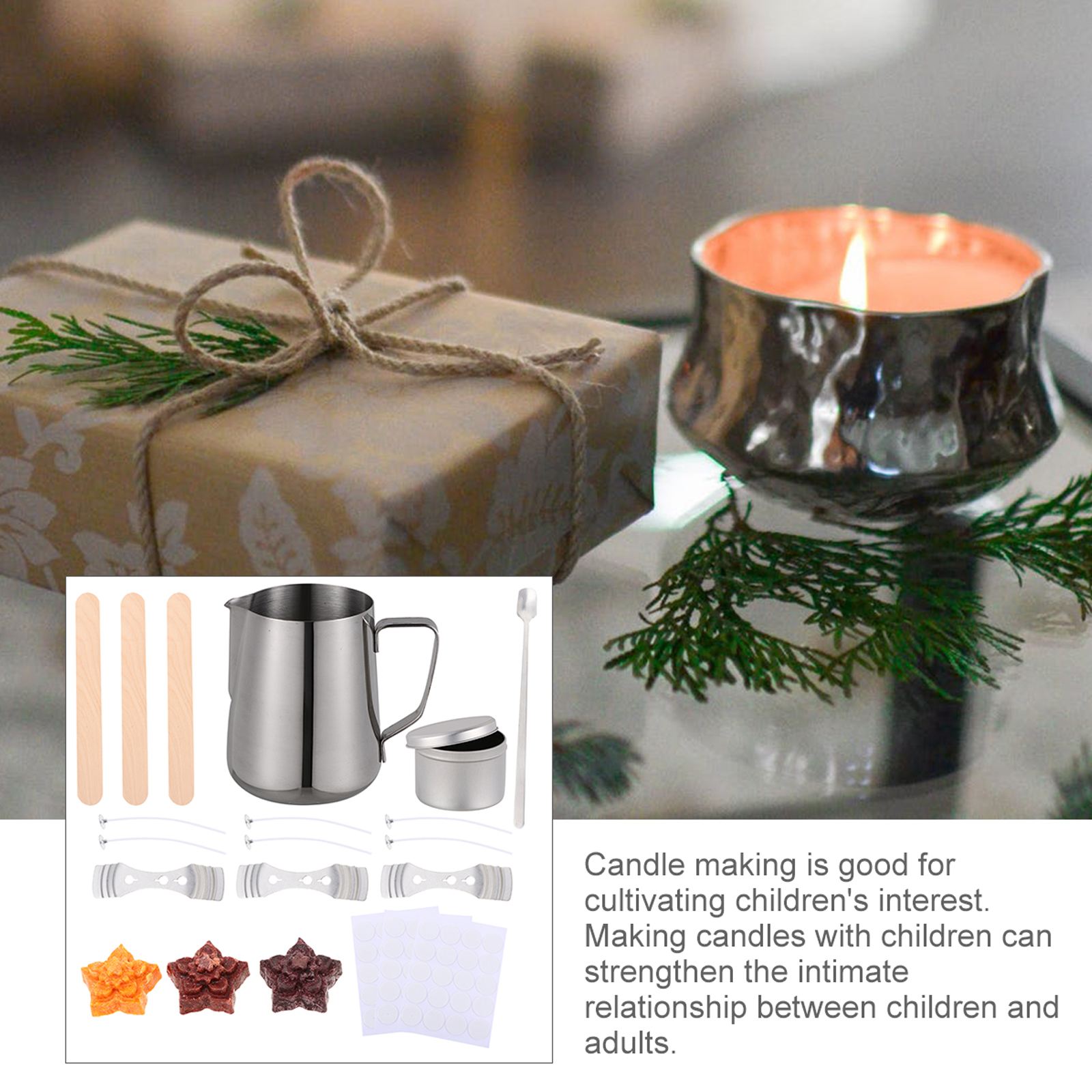 1 Set Soy Candle Making Supplies DIY Make Your Own Scented Candle Set