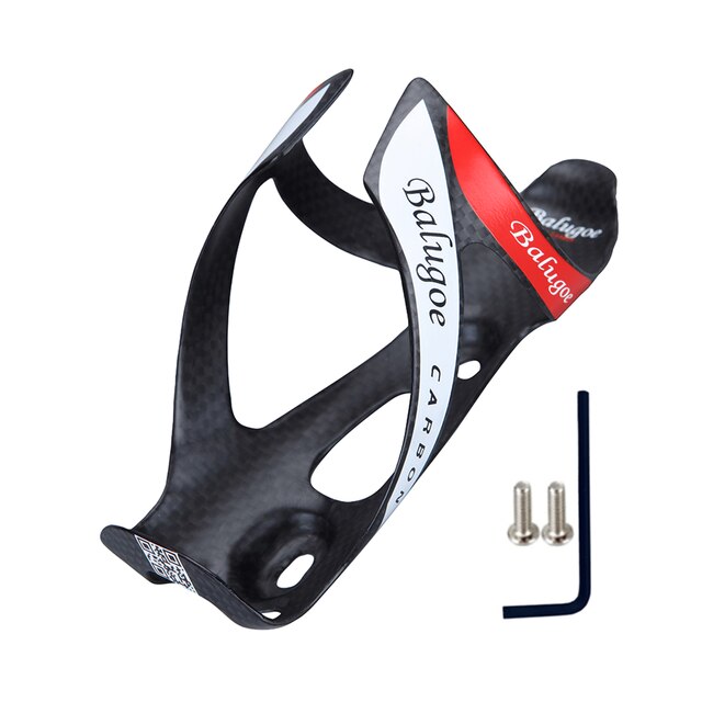 2022 BALUGOE Full Carbon Bicycle water bottle cage MTB road Bike bottle holder Ultra light cycle equipment matte / light: BALUGOE Red 1PCS