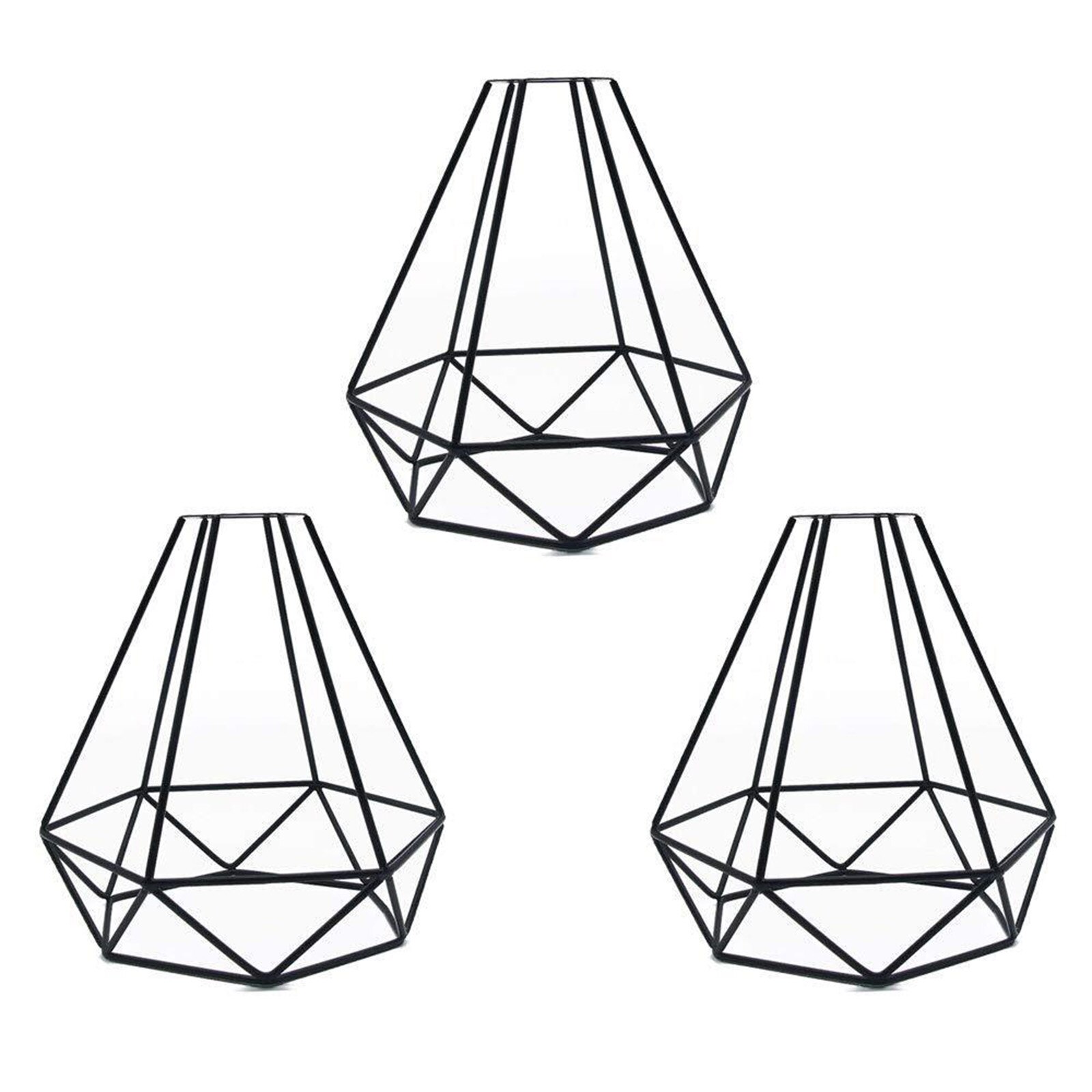 Iron Wire Bulb Cage, Industrial Vintage Lamp Holder, Pendant Wire Lamp/Light Guard Cage Lampshades, Clamp on Lamp Guard