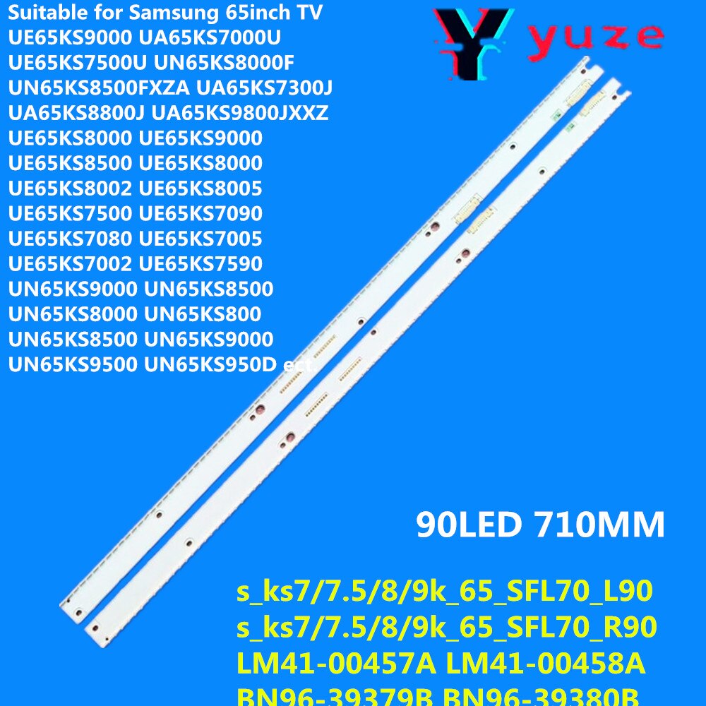 LED backlight strip Board BN96-39379B/39380B For UE65KS9000 UA65KS7000U UE65KS7500U UN65KS8000F UN65KS8500FXZA UA65KS7300JXXZ