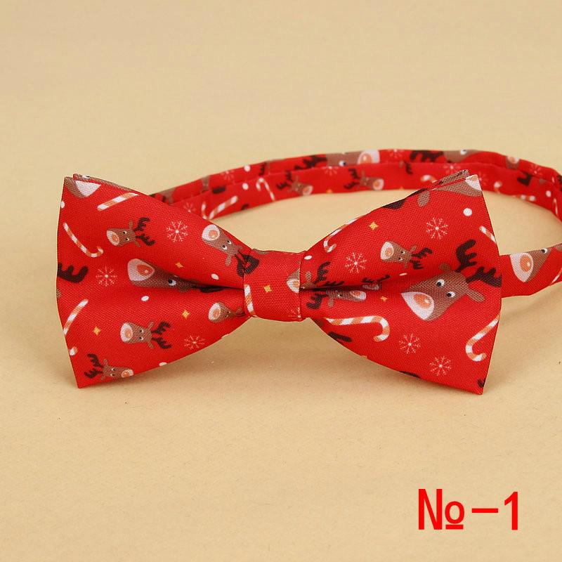 Menn & #39 ;s julesløyfe bomull festival tema slips snøfnugg juletre mønster herre sløyfe julefest for menn: 1