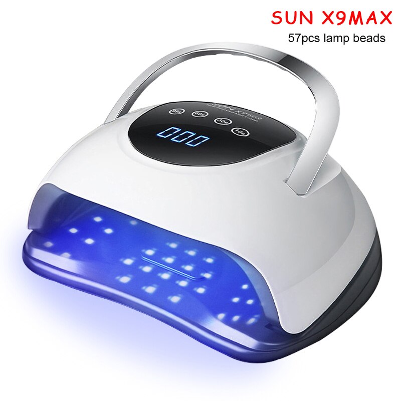 SUN T5 MAX-Lámpara LED para secado de uñas, 114W, UV, esmalte de Gel, temporizador de 10/30/60/99s, herramienta de manicura con Sensor automático: X9 MAX-114W