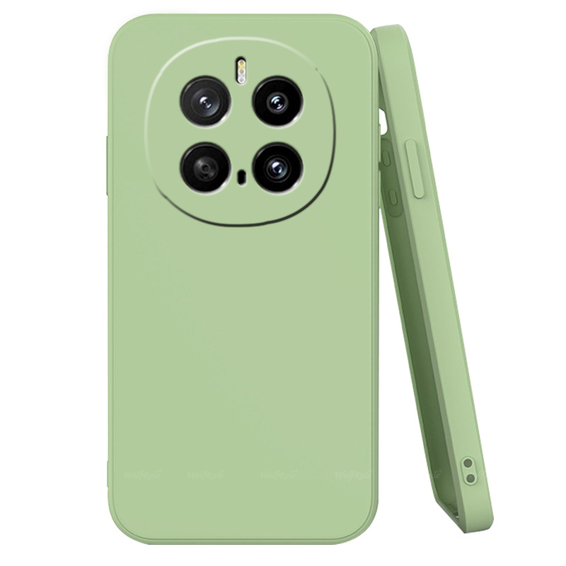 For Honor Magic 7 Pro Case Cover Huawei Honor Magic 7 Pro Capas Liquid Silicone TPU Soft Cover For Honor Magic 7 Pro Fundas: green