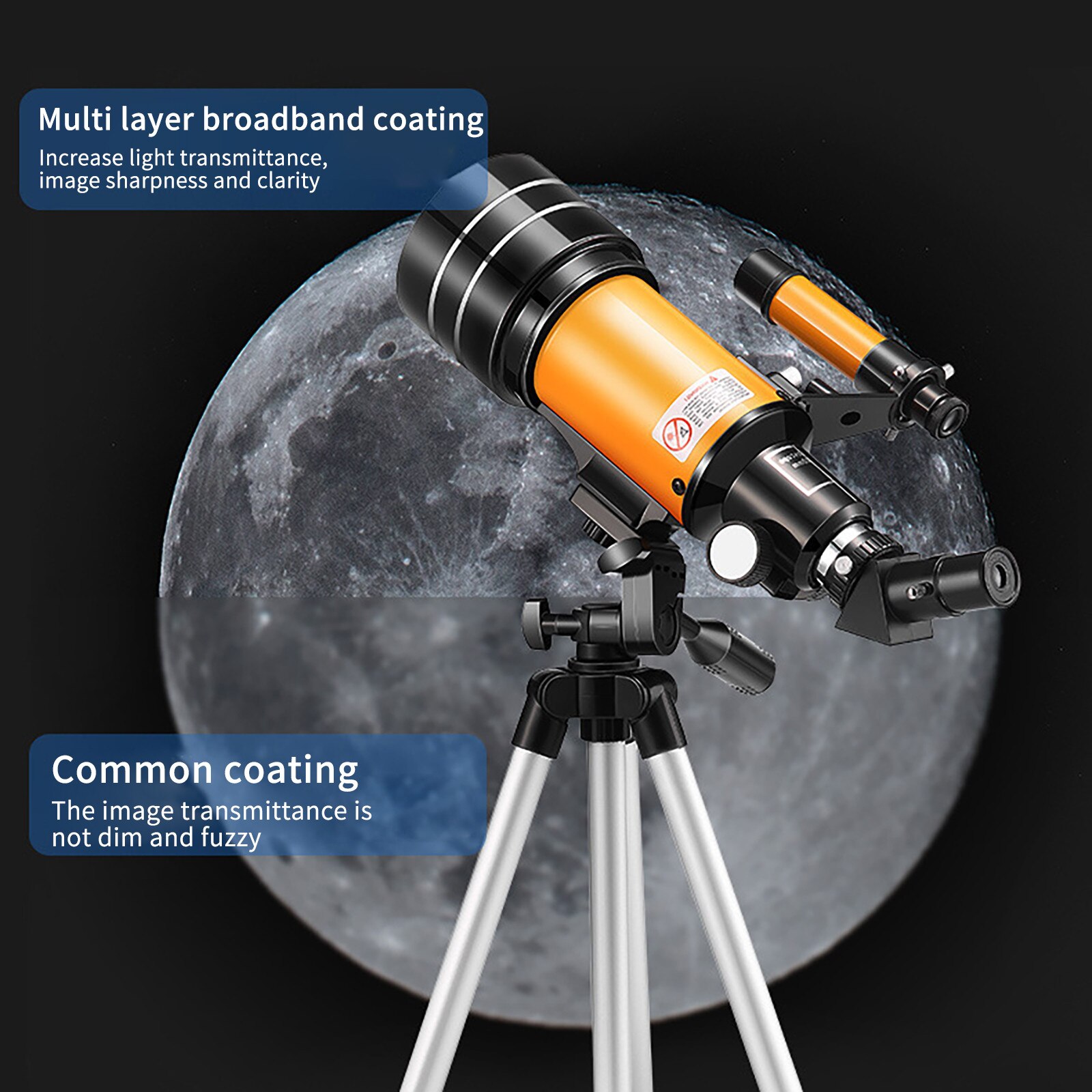 Telescope Zoom Shot Outdoor Camping Hiking Monocular Monocular Telescope 30070 With Adjustable Tripod Phone Adapter#50#30