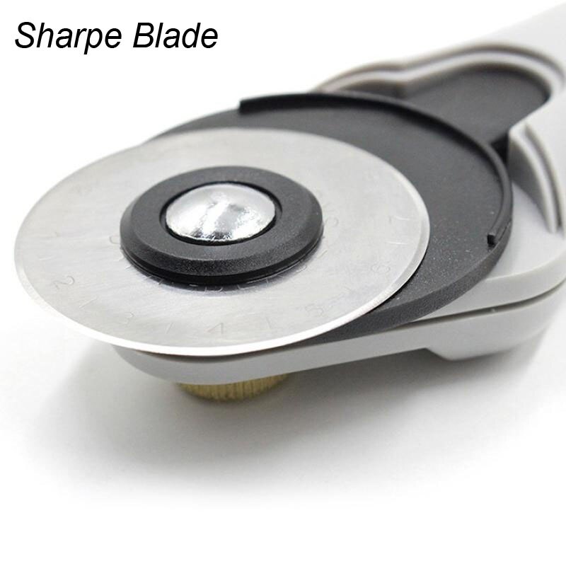 Faca rotativa de 45mm, suprimentos de alfaiate, ferramentas de patchwork, seguro, roda de rolo, faca redonda para corte manual de couro, tecidos, cortador de roda