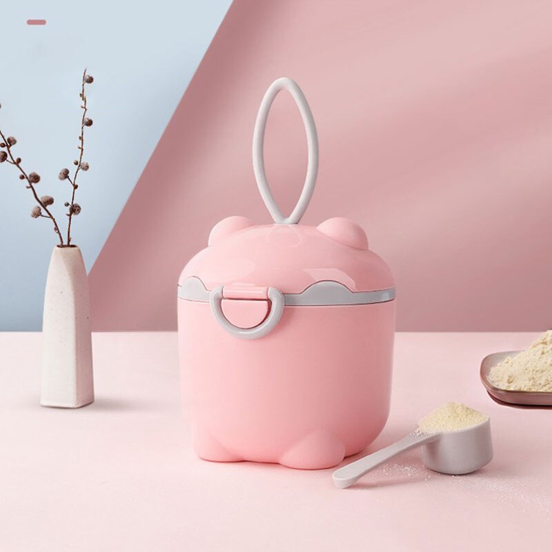 Baby Milk Powder Portable Cute Pig Food Storage Box Infant Milk Powder Box: -04