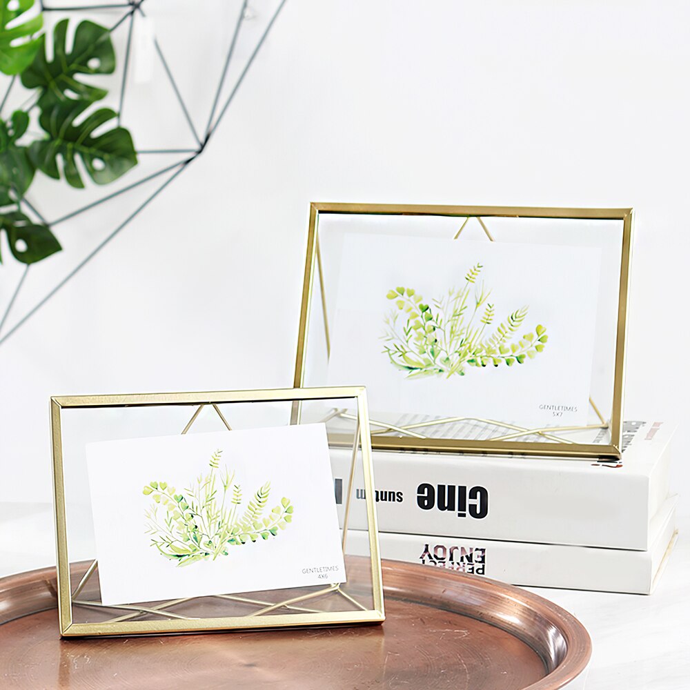 Metal Geometric Picture Frame Artwork Picture Frame Photo Frame For Home Office