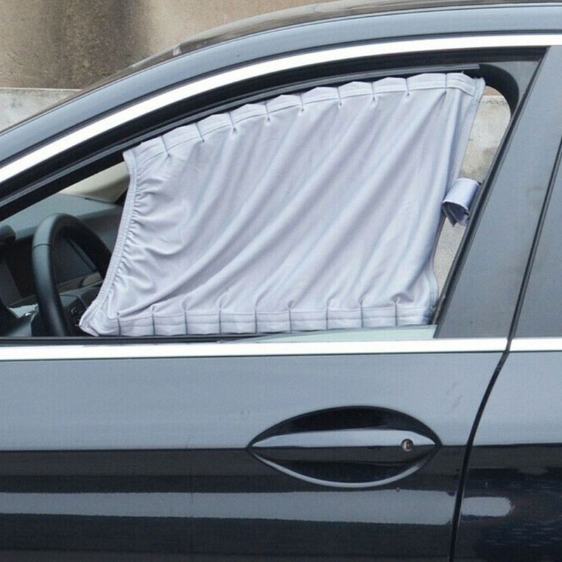 2 stk bil sidevindu solskjerming gardiner bil styling 50*47cm auto gardin solskjerm persienner deksel