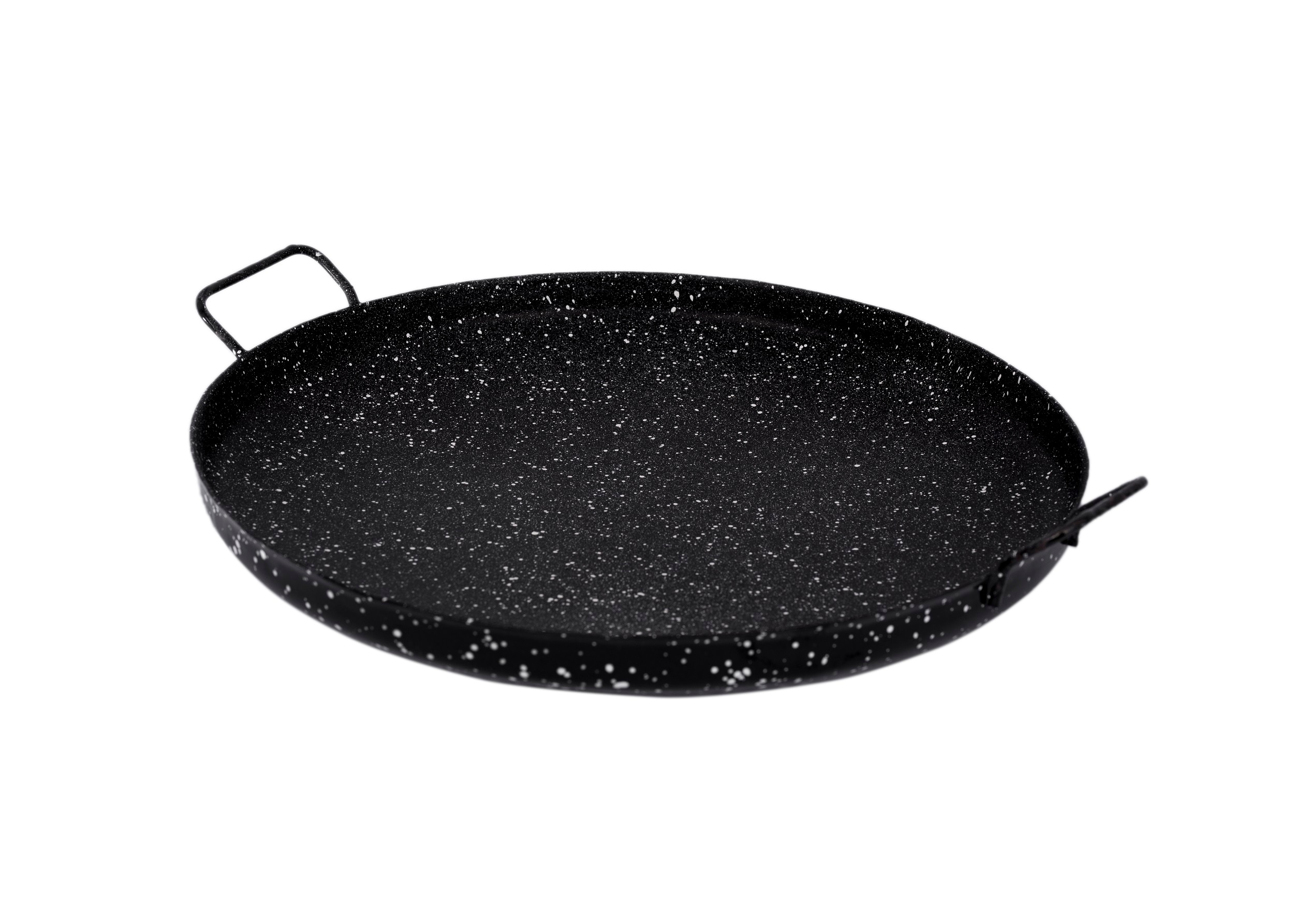 40cm Cast Iron Steak Pan BBQ Roasting Meat Roaster Round Uncoated Cooking Pot Pizza Pancake Griddles Flate Bottom