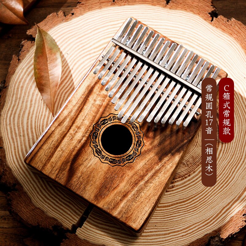 Hluru Kalimba 17 Key Instrument Full Solid Wood Thumb Piano 21 Key Kalimba Musical Mbira Acacia For Beginners