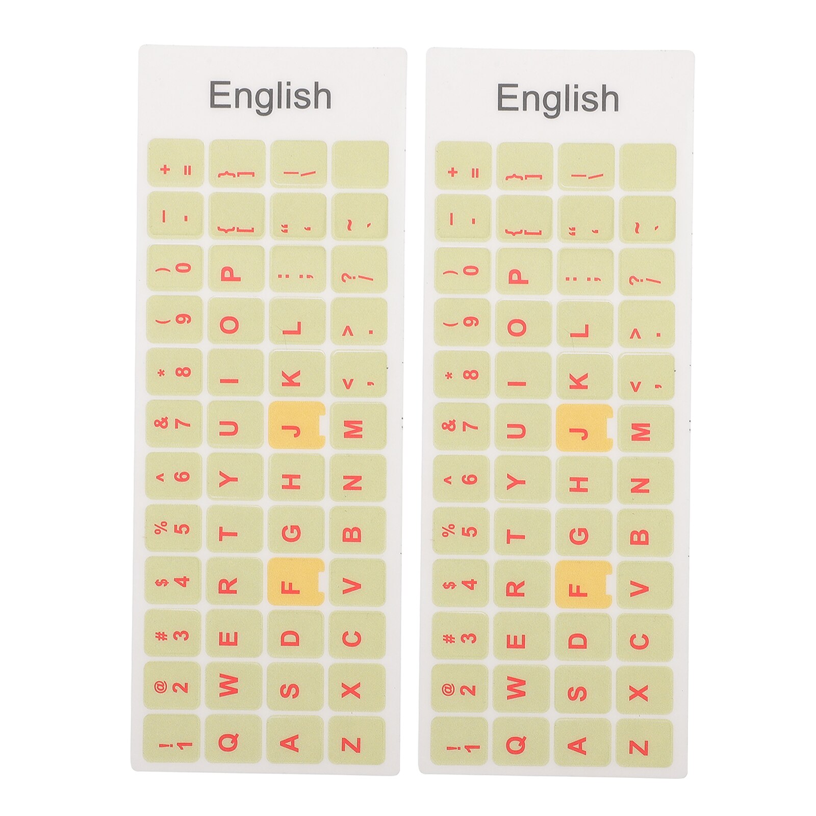 2 Sheets Laptop Keyboard Sticker Laptop Keyboard Sticker English Keyboard Decal: Macarons in autumn
