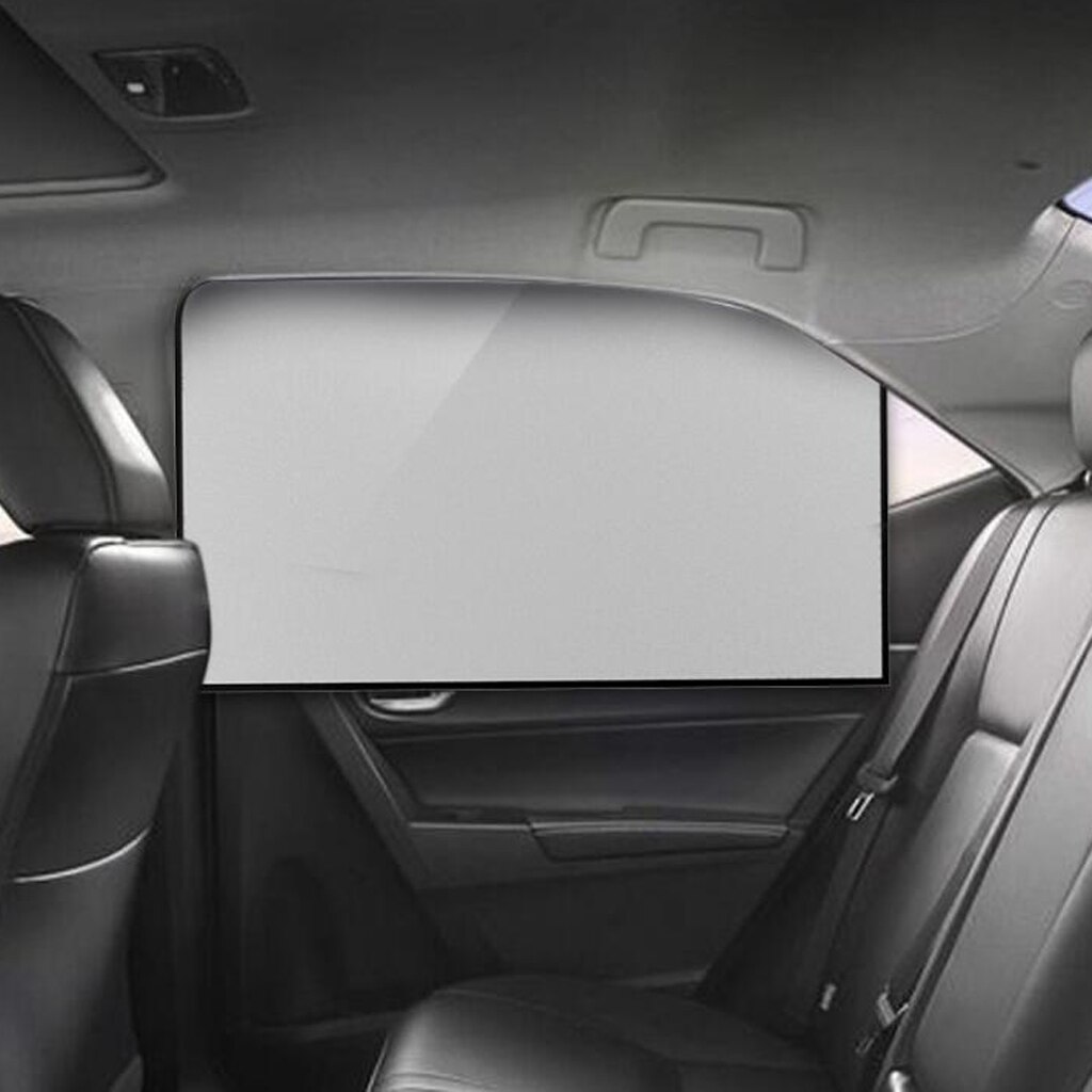 Cortinas ligeras para ventana de coche, cubierta de vinilo + lámina plateada, 1 par