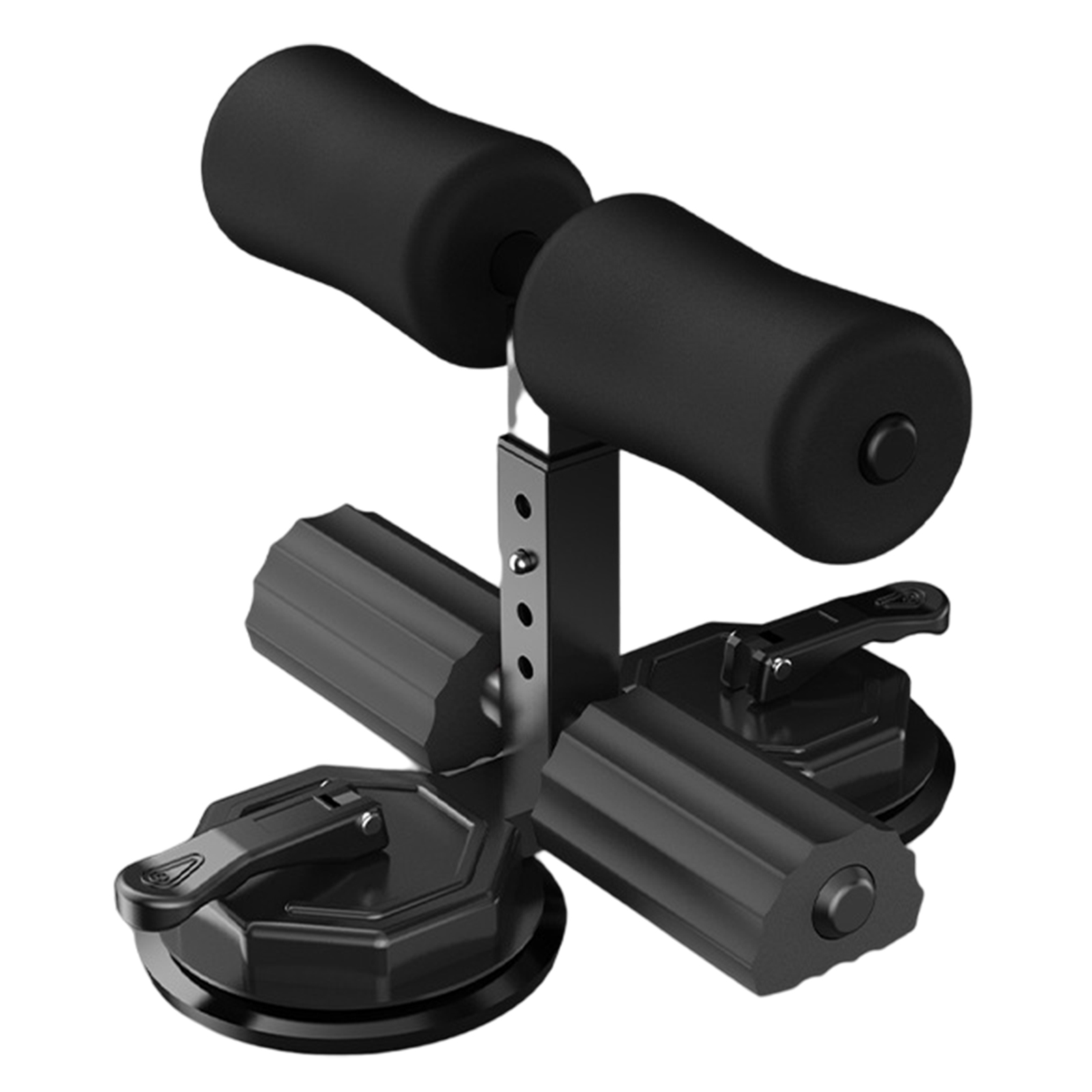 Barre d&#39;assise avec ventouse forte, équipement pour exercices abdominaux pour hommes et femmes, Fitness à domicile, force du tronc Abdominal: Black