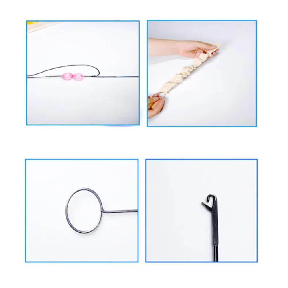 Naaien Loop Turner Hook RVS Loop Turner met klink voor stoffen buisriemen Strips DIY breien naaiaccessoires