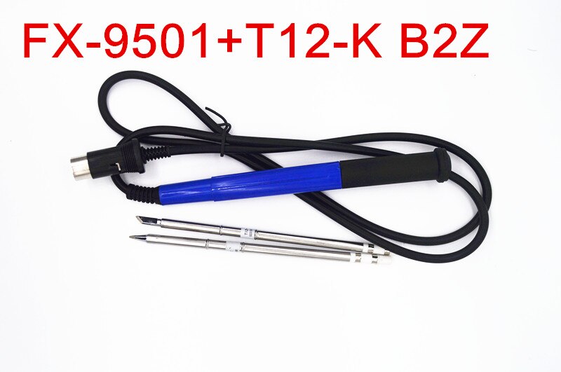 NOVFIX 2pcs T12 Tips with 9501 Handle For Hakko FX951 950 Soldering Station Electric Welding tools soldering