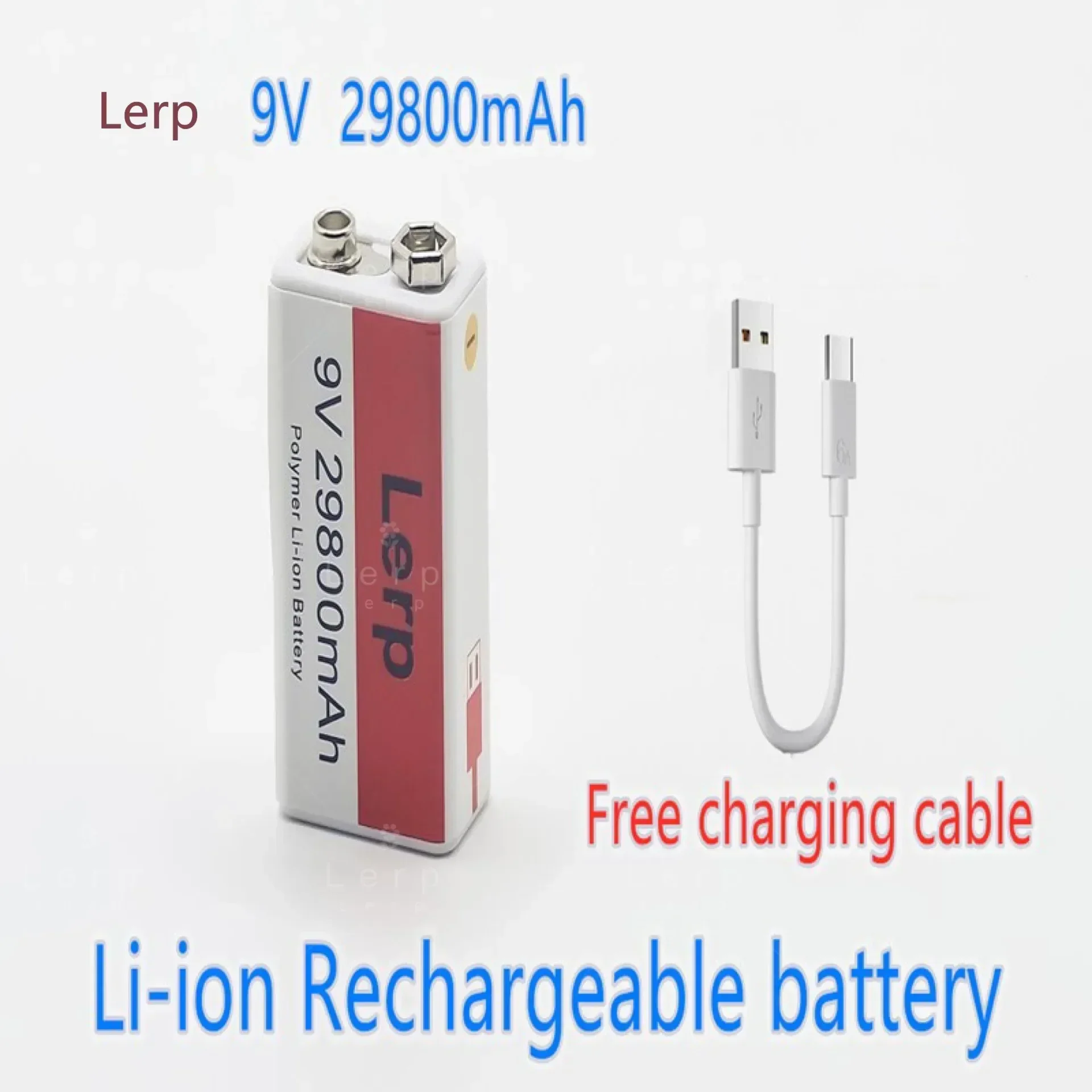 Bateria Oplaadbare Iones De Litio, Pila De 9V, 2024mAh, Mini Usb, Juguete, Microfoon Sosfono, Controle Remoto, Nut Ktv, 29800