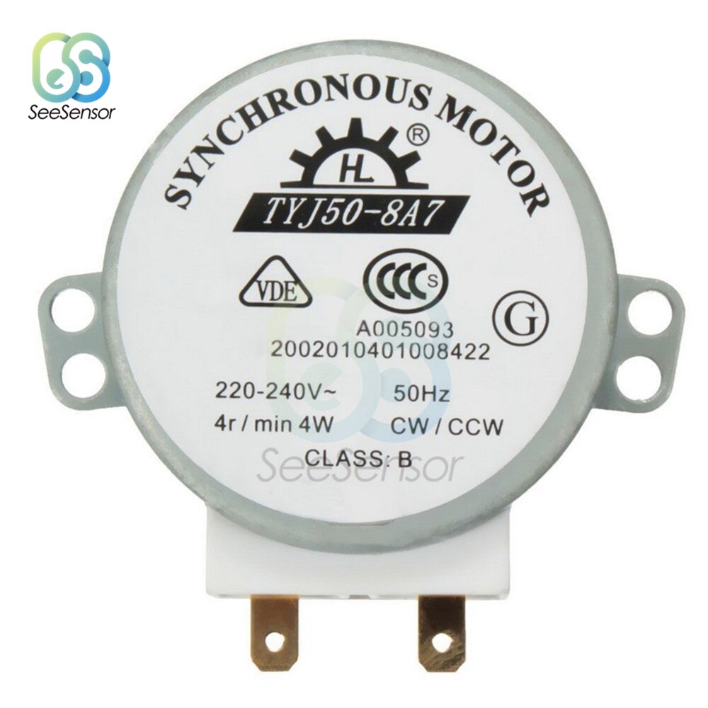 220-240V 4W 50Hz CW/CCW Mikrowelle Plattenspieler Synchron Motor- für Luft Gebläse TYJ50-8A7 49TYZ-A2 mikrowelle Tablett Motor-