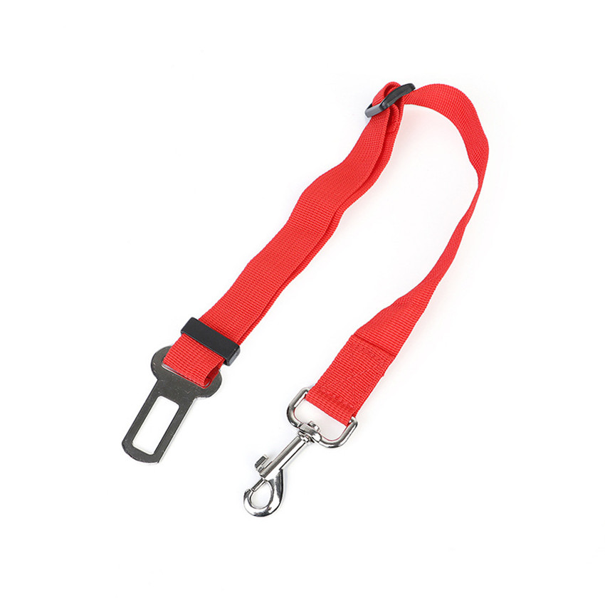 Pet sikkerhedssele til hunde sikkerhedsseler nylon kæledyr hunde sikkerhedssele  cw48: Rød