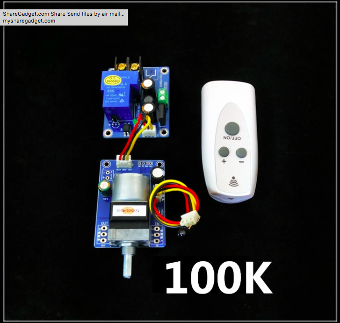 Placa de Control de volumen con Control remoto por infrarrojos HiFi, amplificador APLS, preamplificador, potenciómetro de Motor, ajusta el módulo de volumen: Gris oscuro