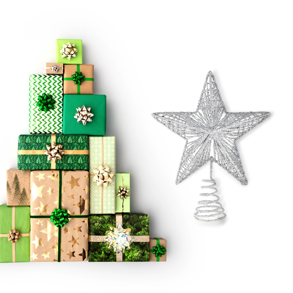 1Pc Exquisite Iron Art Christmas Tree Ornament Tree Star