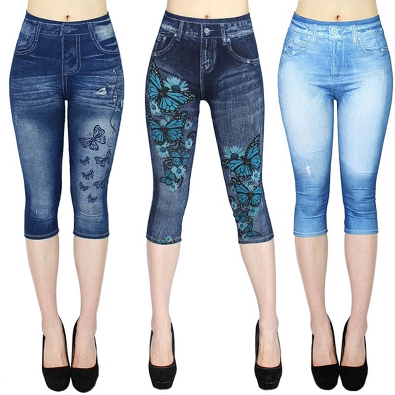 Print Yoga Pant Women High Waist Sport Leggings Ladies Casual Outdoor Jeans Push Up Gym Workout Leggings Women Yoga Pants