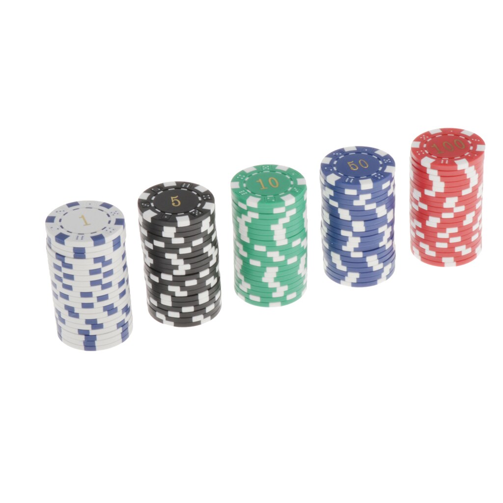 Clay Poker Chips Texas Holdem Chips, Pak Van 100, Casino Board Game Token 4 Cm