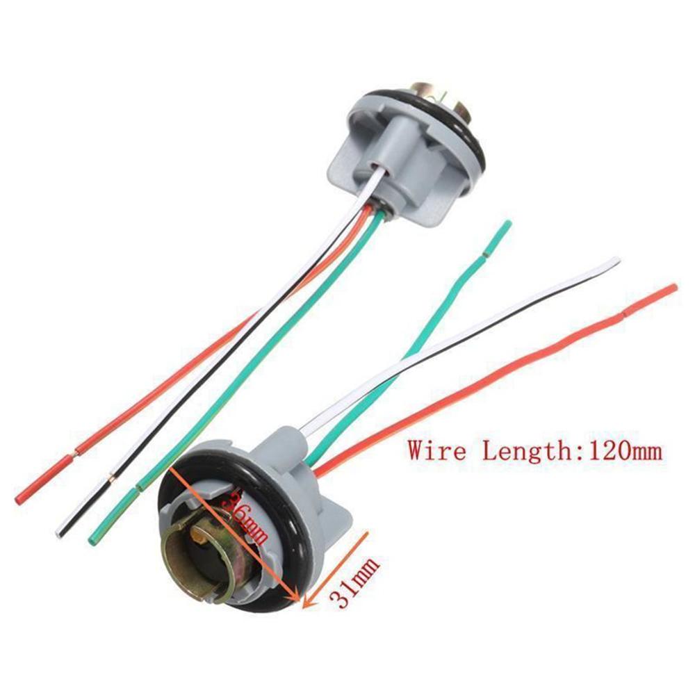 thumbnail image 2 of Tbest Bay15D 1157 Adapter Socket - Iron Core Lamp Holder For Brake Stop Turn Lights 2 of 12