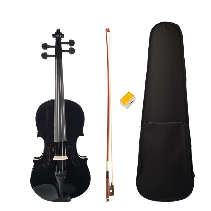 Lämplig för nybörjare violin 4/4 fullstor fiol 4 strängad lönnfiol: Default Title