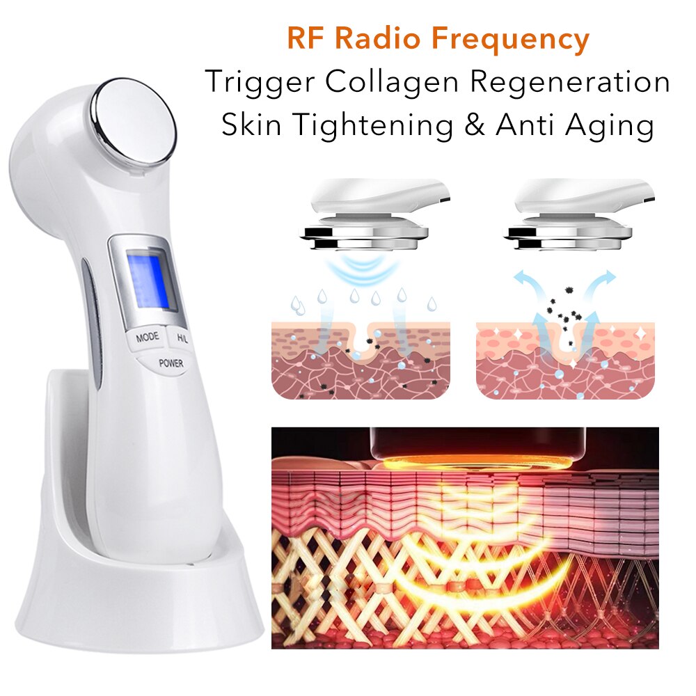 Mesotherapie Elektroporatie Rf Radio Frequentie Facial Led Photon Lichttherapie Machine Gezicht Lifting Beauty Skin Massager