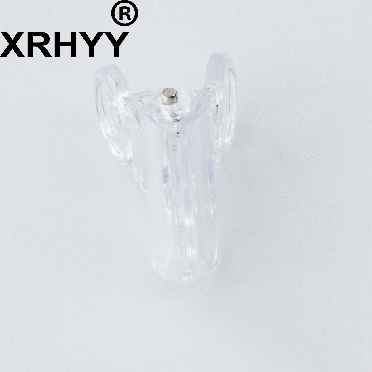 XRHYY 20 Pieces Mini Clear Color Plastic Bulldog Hinge Paper Clip File Paper Clamps For Office And School ( 2 CM )